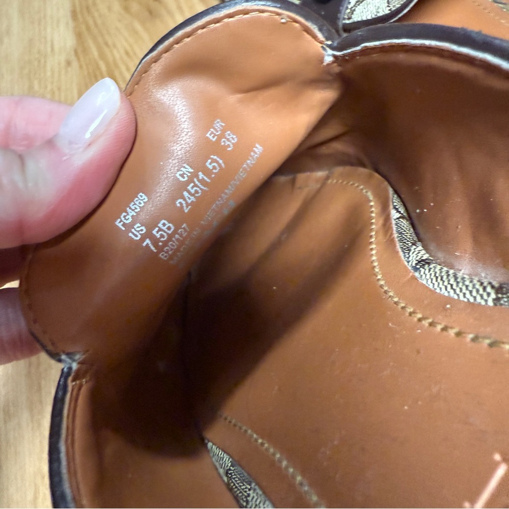 Coach signature c logo slide mule loafers - Picture 5 of 6